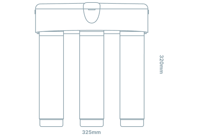 Purificador de Agua Avanzado Bajo Cubierta y Refrigerador